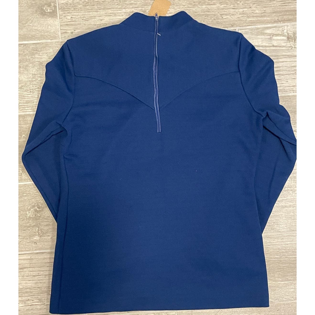 Vintage 70s Navy Blue long Sleeve Shirt