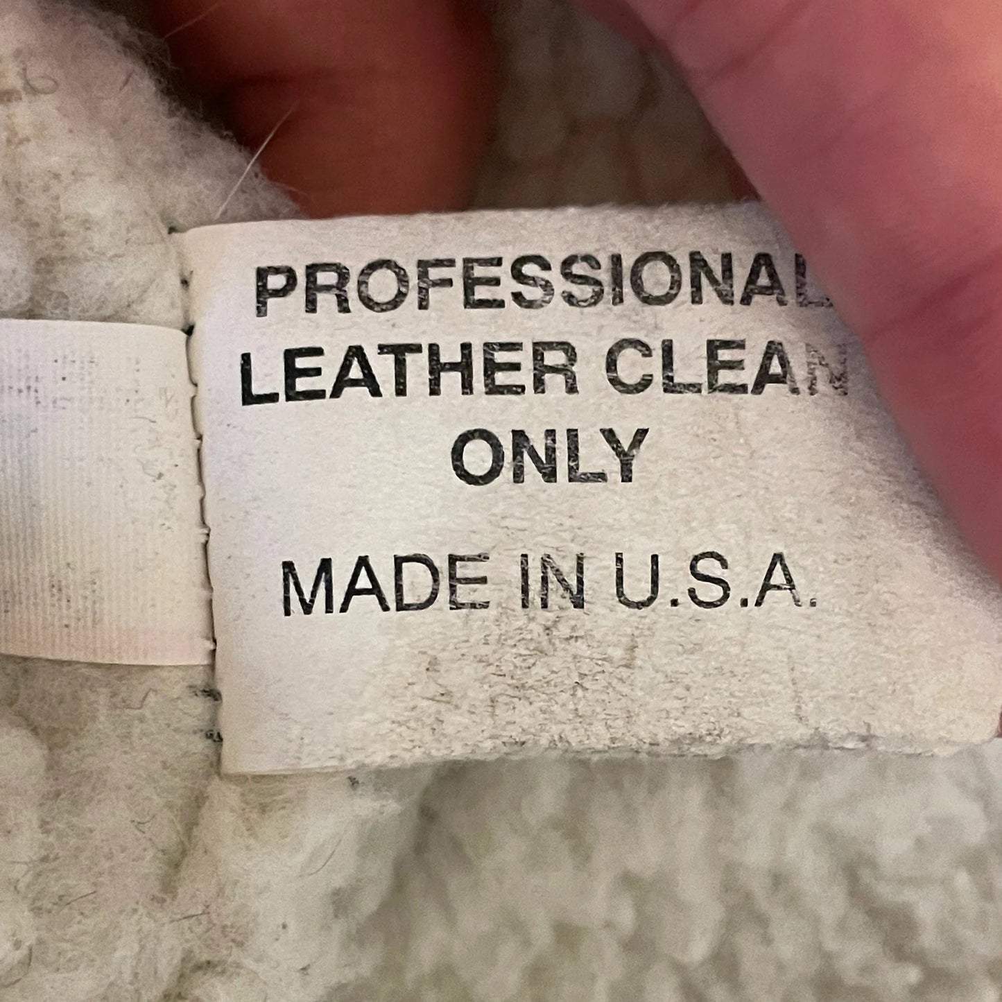 Vintage Leather & Fleece Vest
