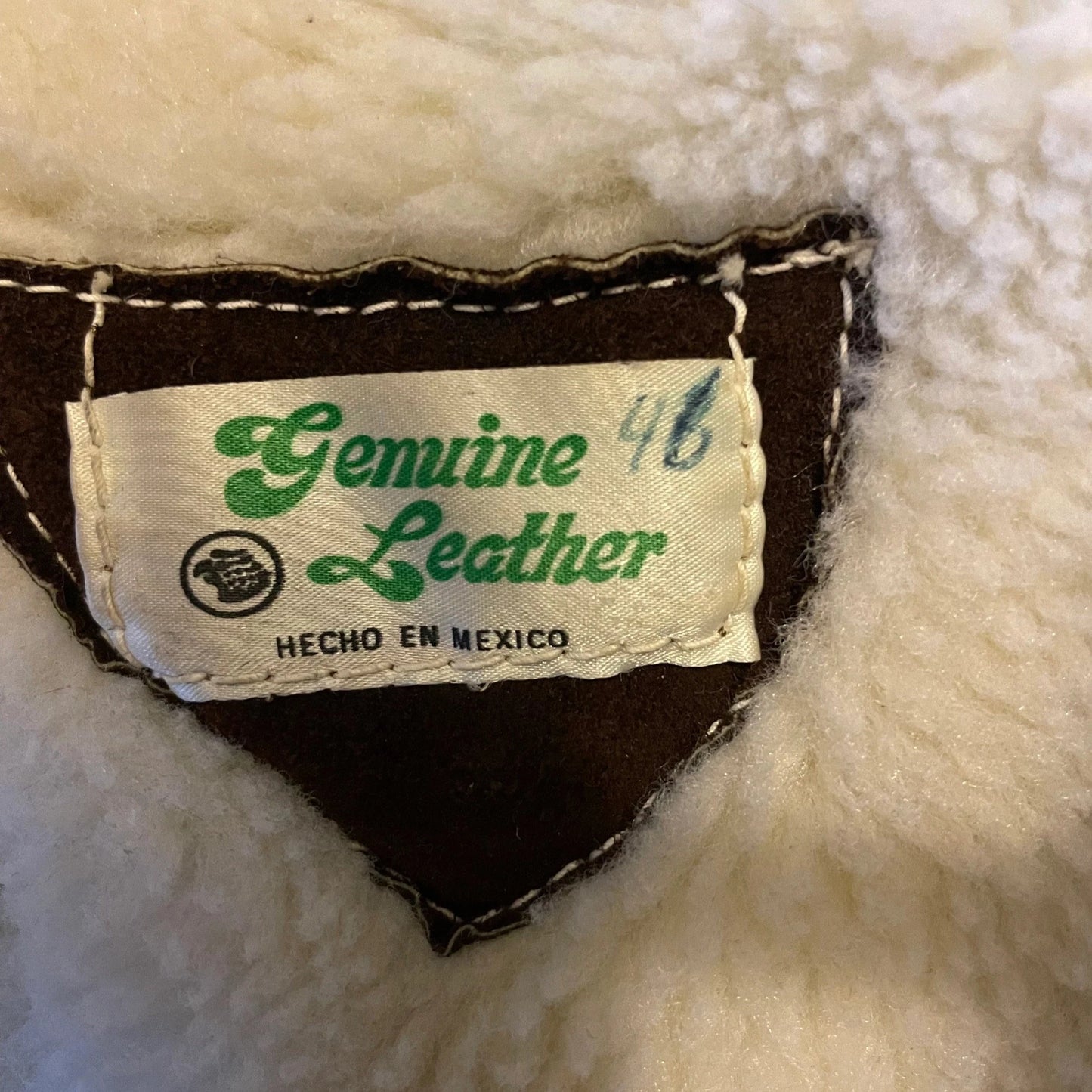 90s Leather & Fleece Dark Brown Jacket