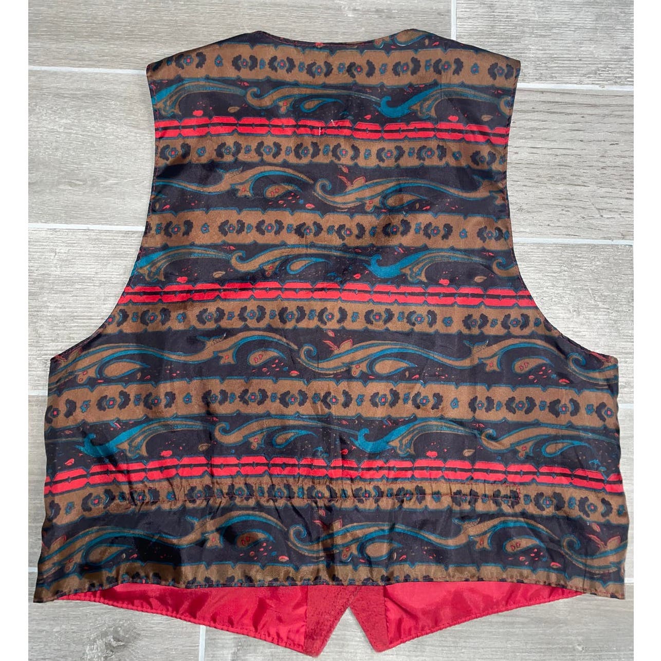 Vintage Red Suede Vest