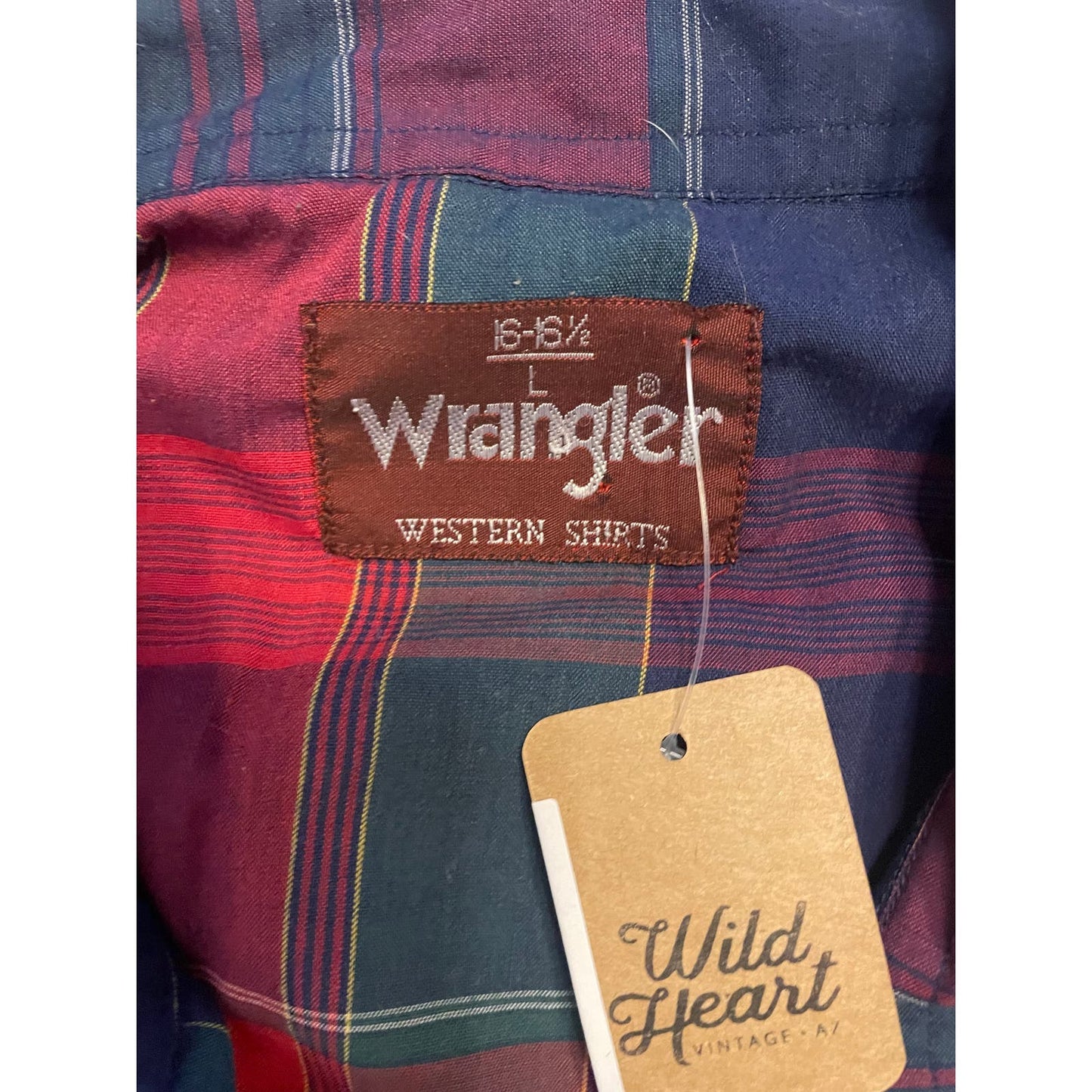 Vintage Plaid Wrangler Pearl Snap-MEN'S