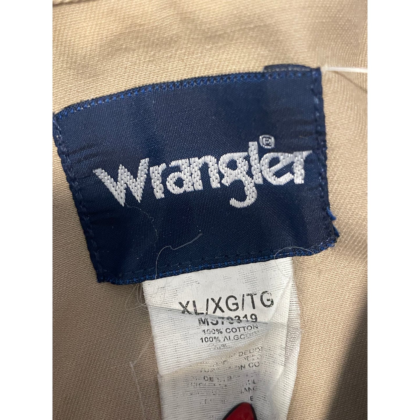 Tan Wrangler Pearl Snap