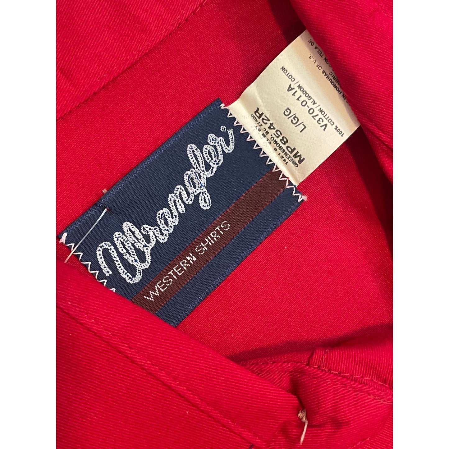 Vintage Red Wrangler Pearl Snap