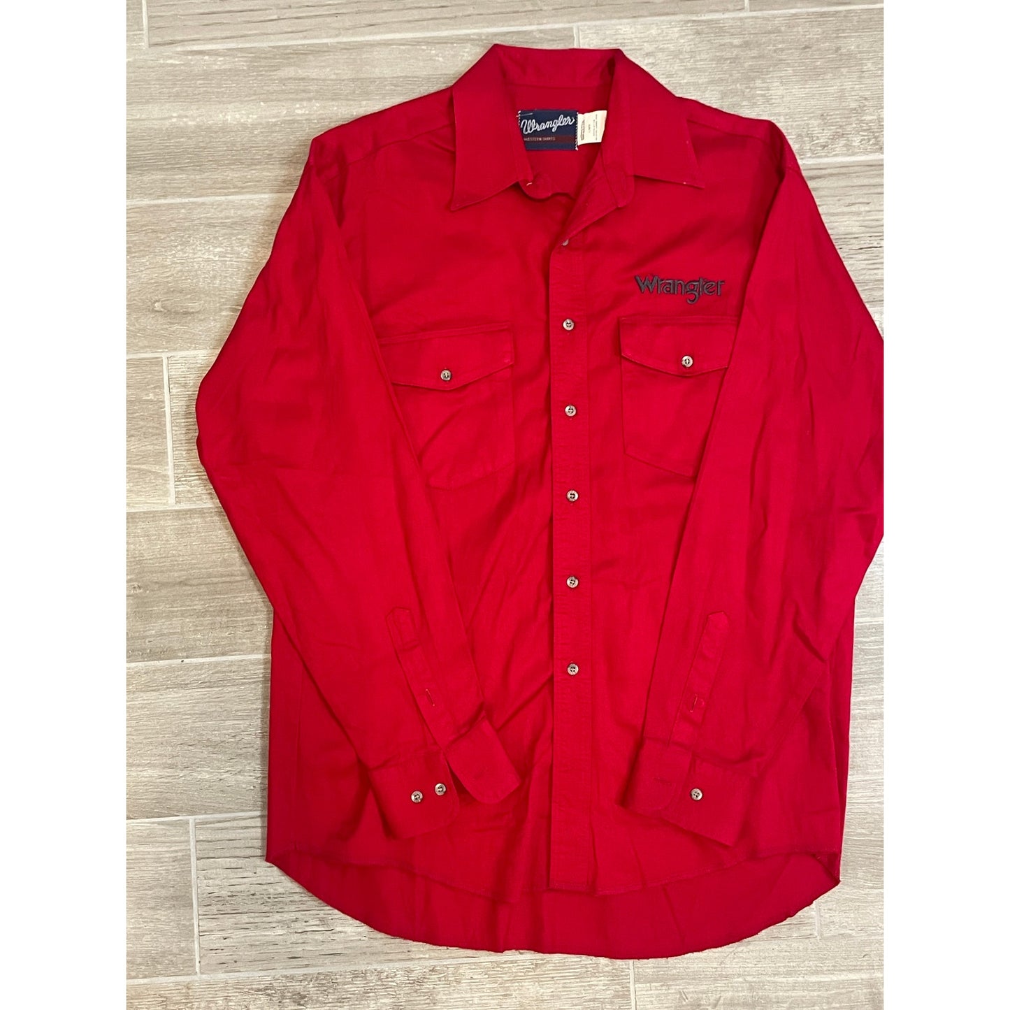 Vintage Red Wrangler Pearl Snap