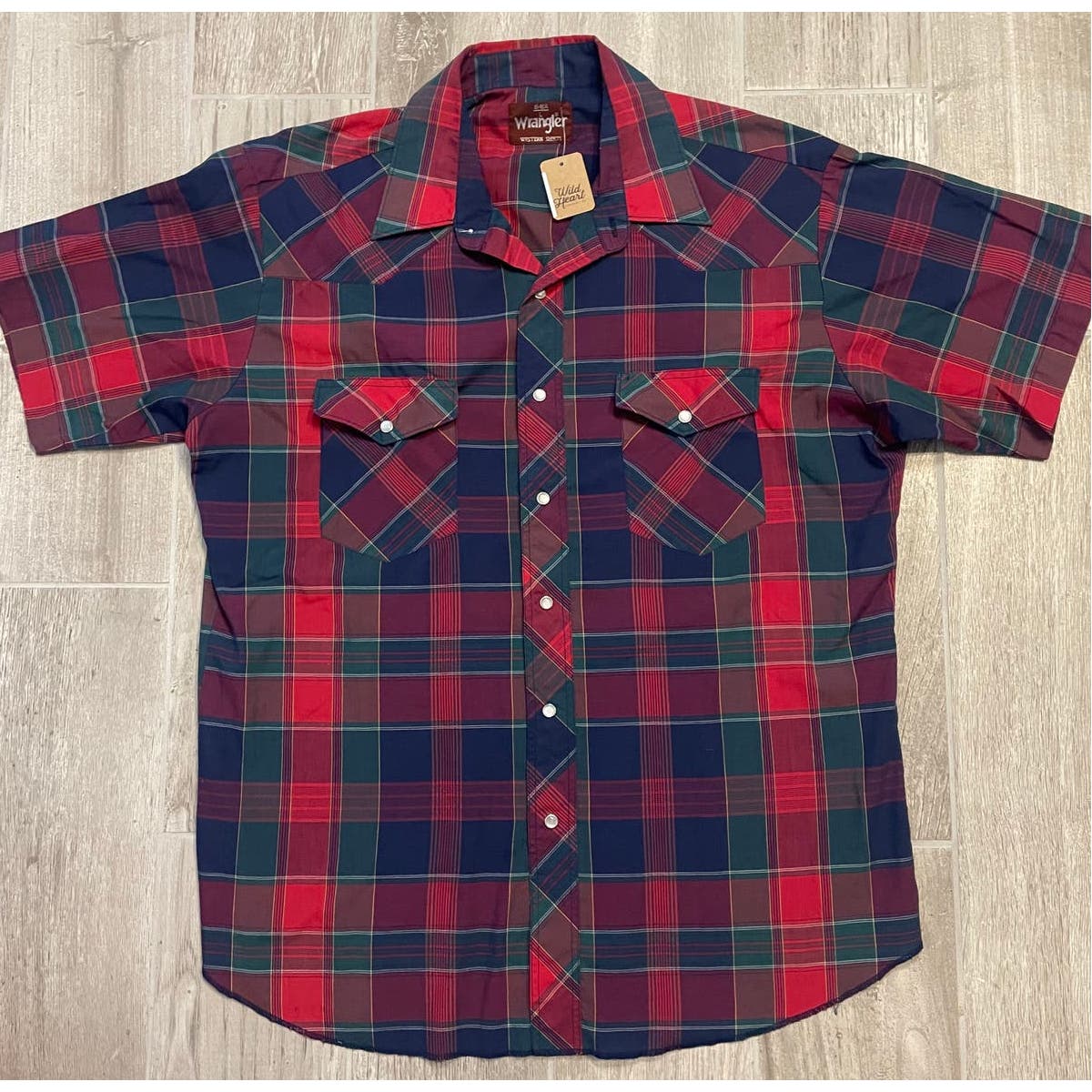 Vintage Plaid Wrangler Pearl Snap-MEN'S