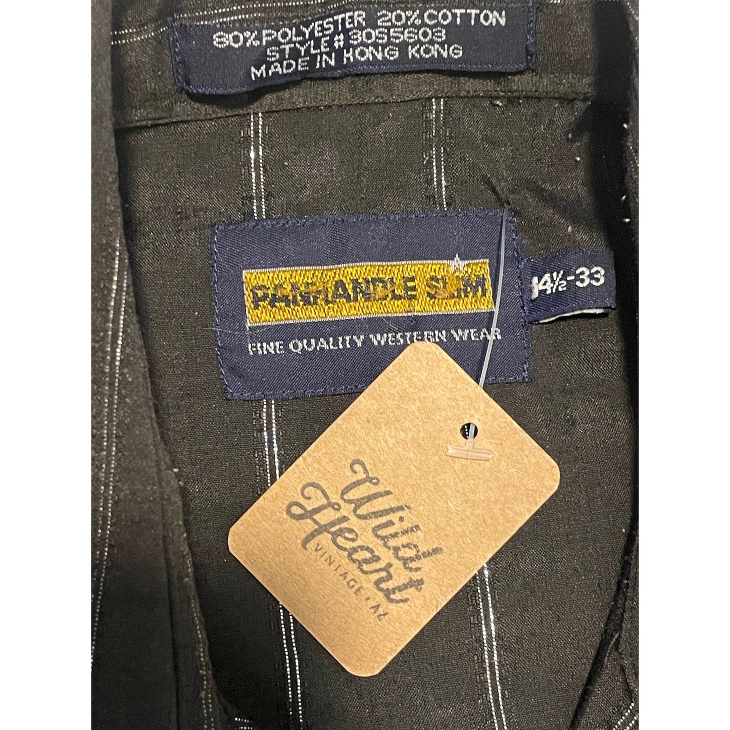Vintage Black & Silver Panhandle Slim-MEN's