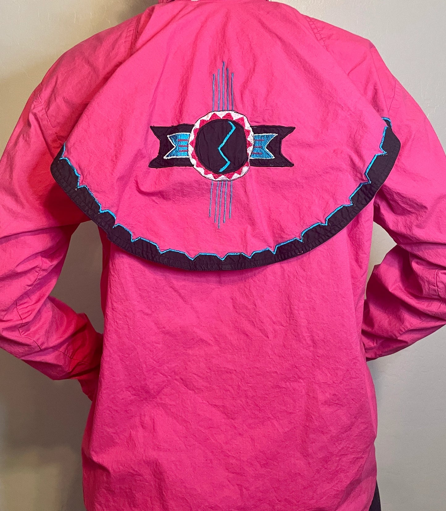 90s Southwestern Hot Pink Long Sleeve