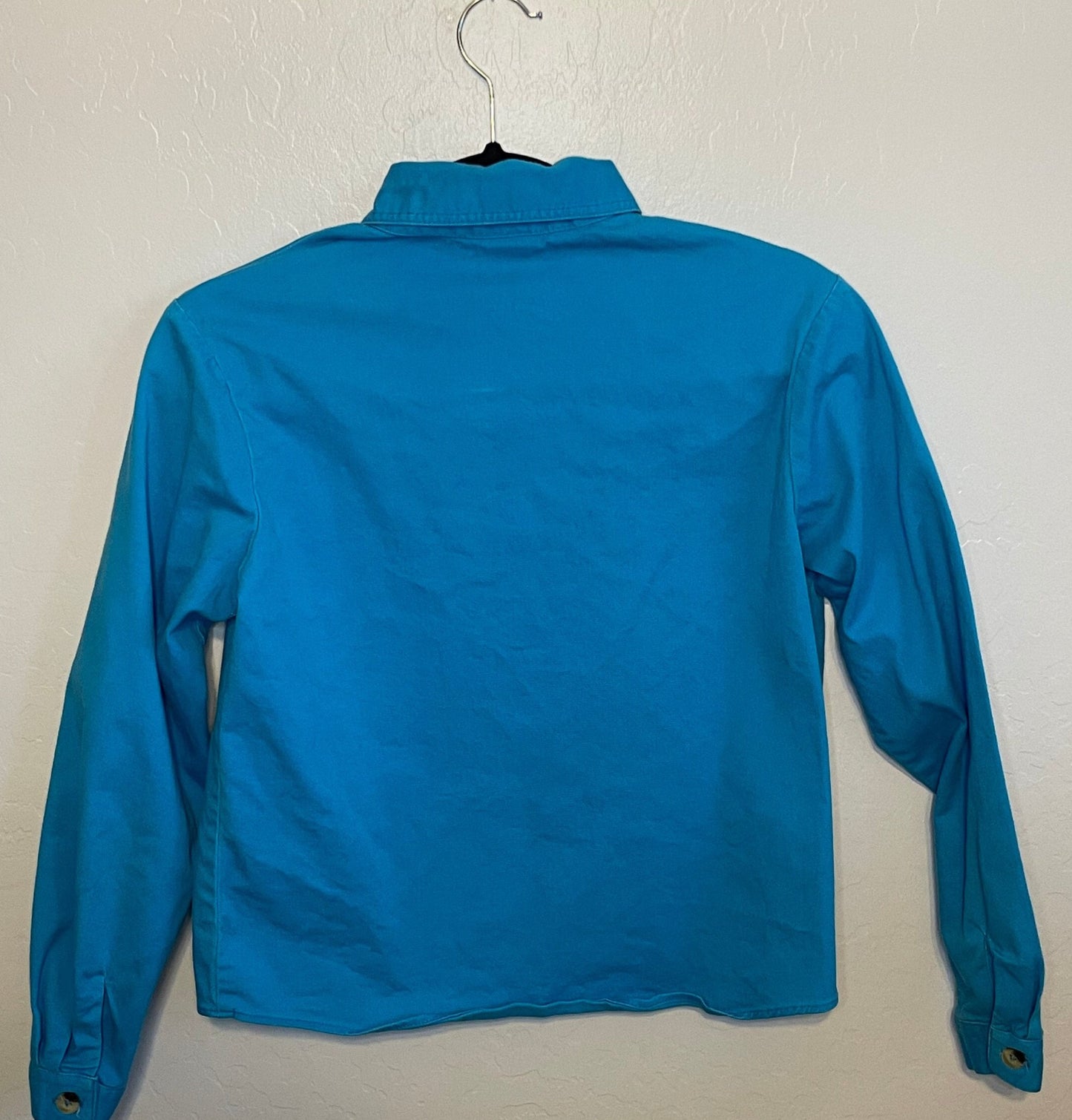 90s Western Teal Long Sleeve