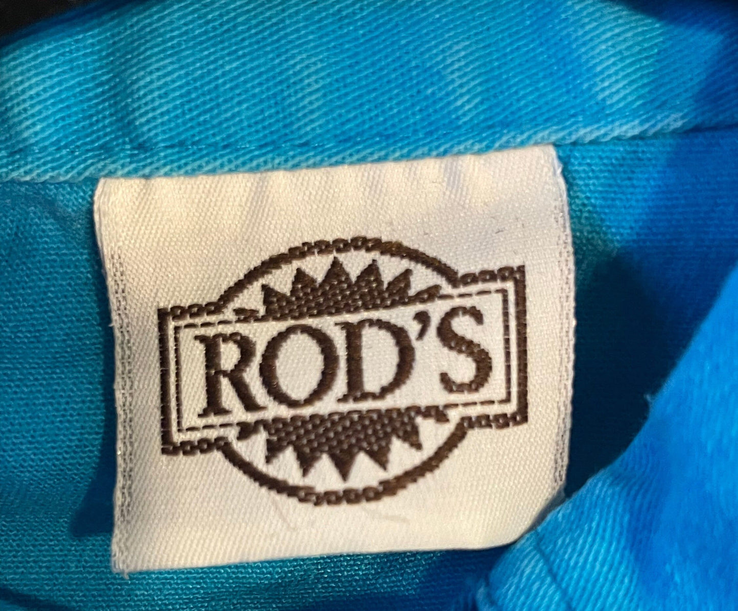 90s Western Teal Long Sleeve