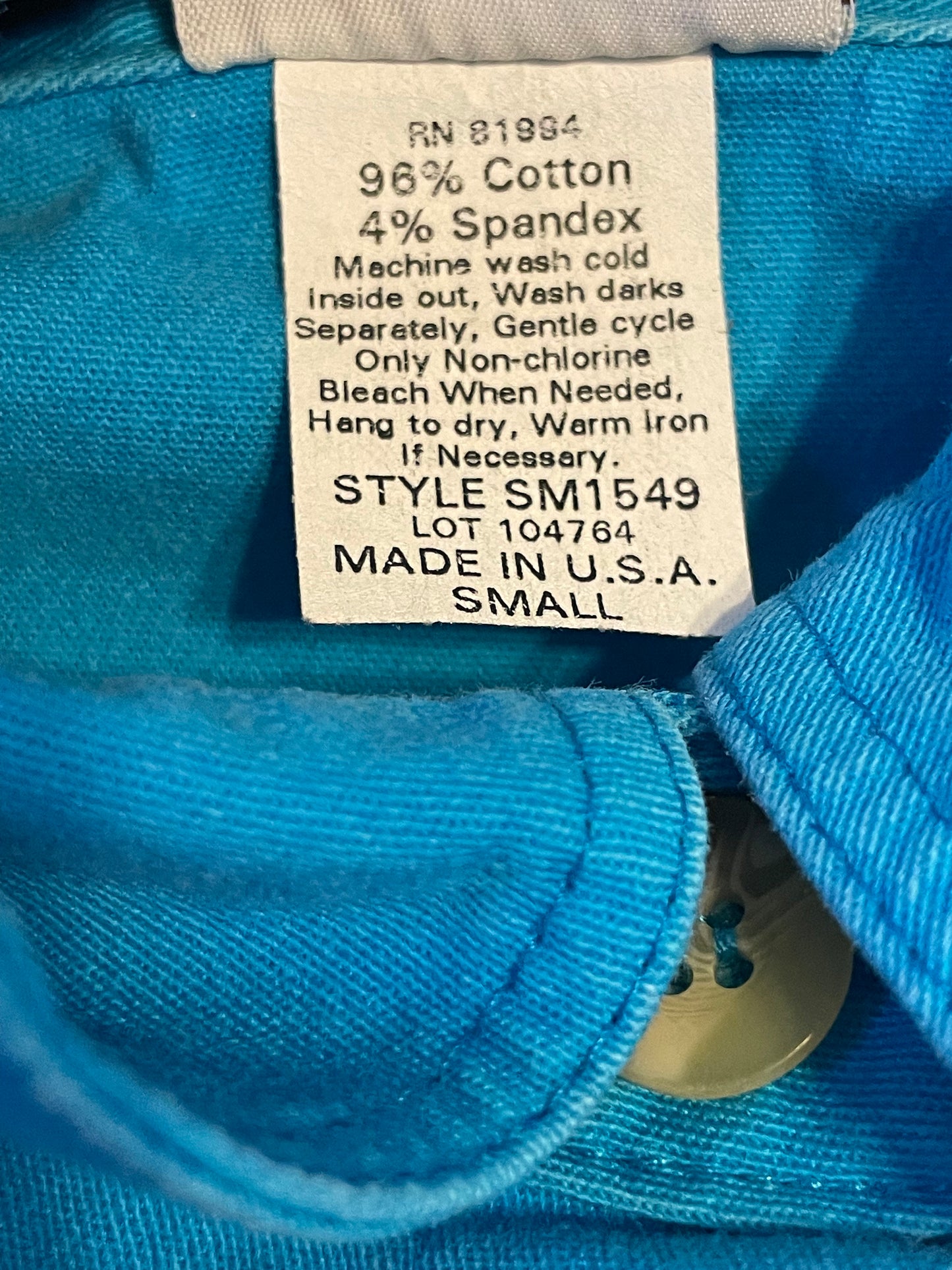 90s Western Teal Long Sleeve
