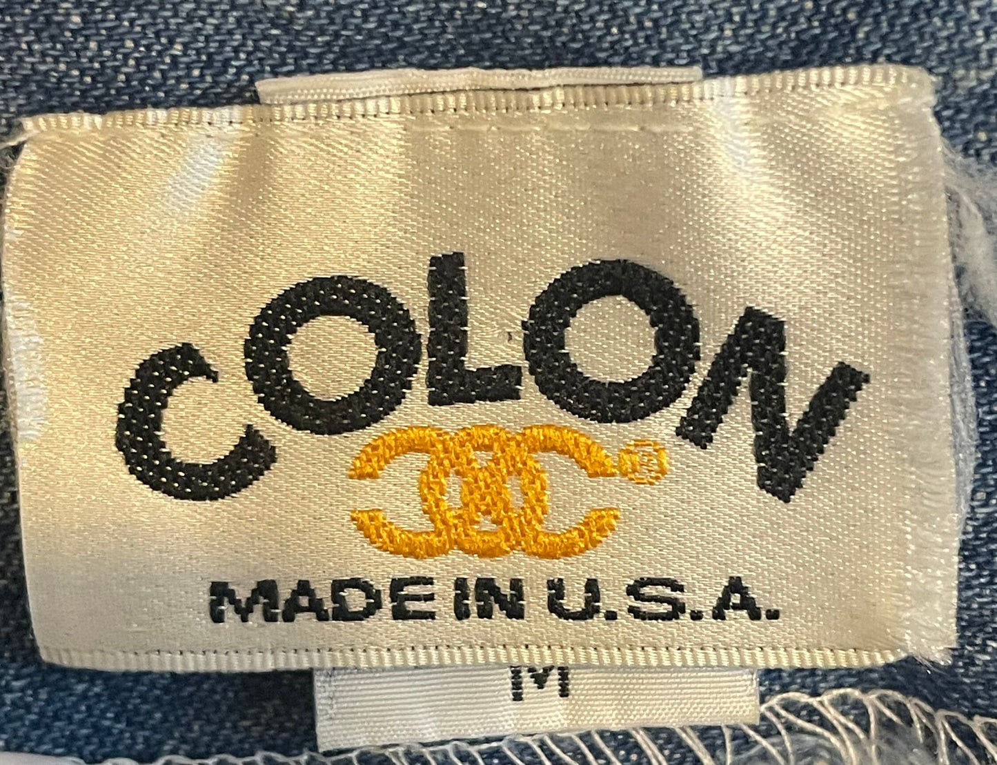 90s Denim Studded Long Sleeve with Sun Design