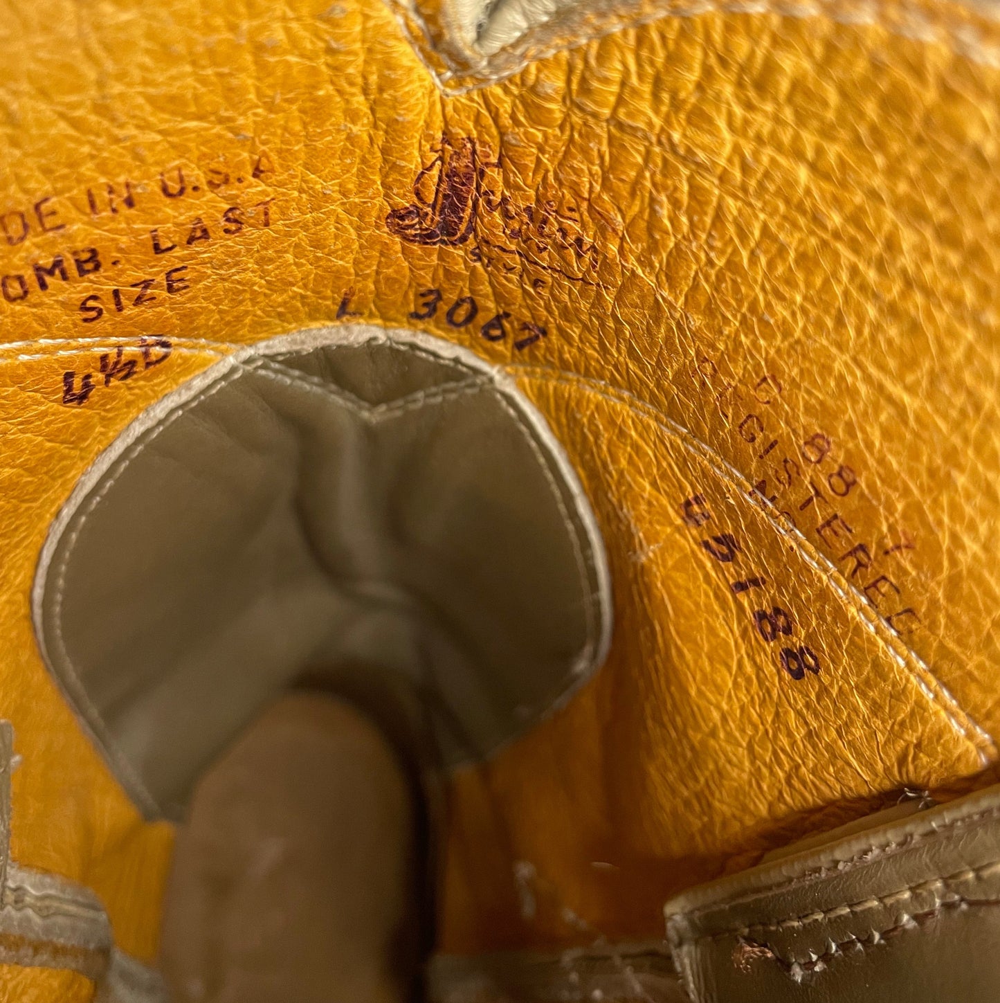 Vintage Gray Justin Cowgirl Boots