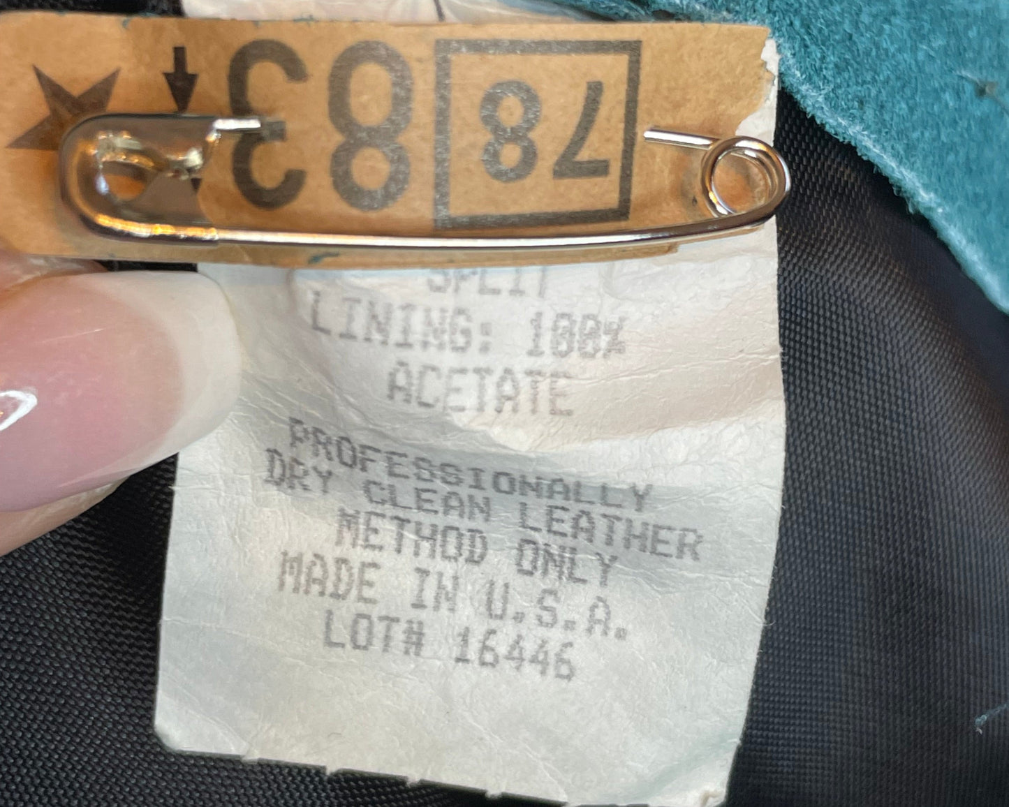 Vintage Coral Leather Skirt