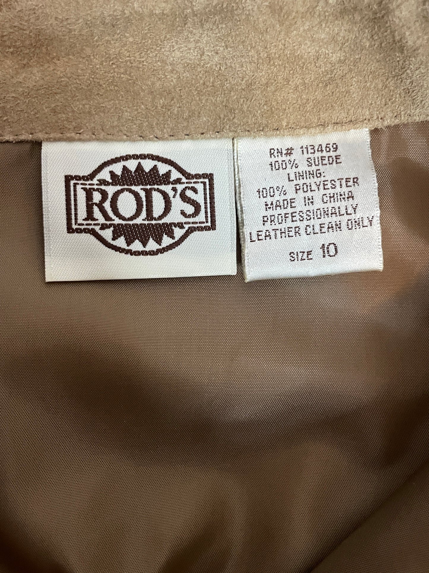 Vintage light tan, suede skirt with fringe