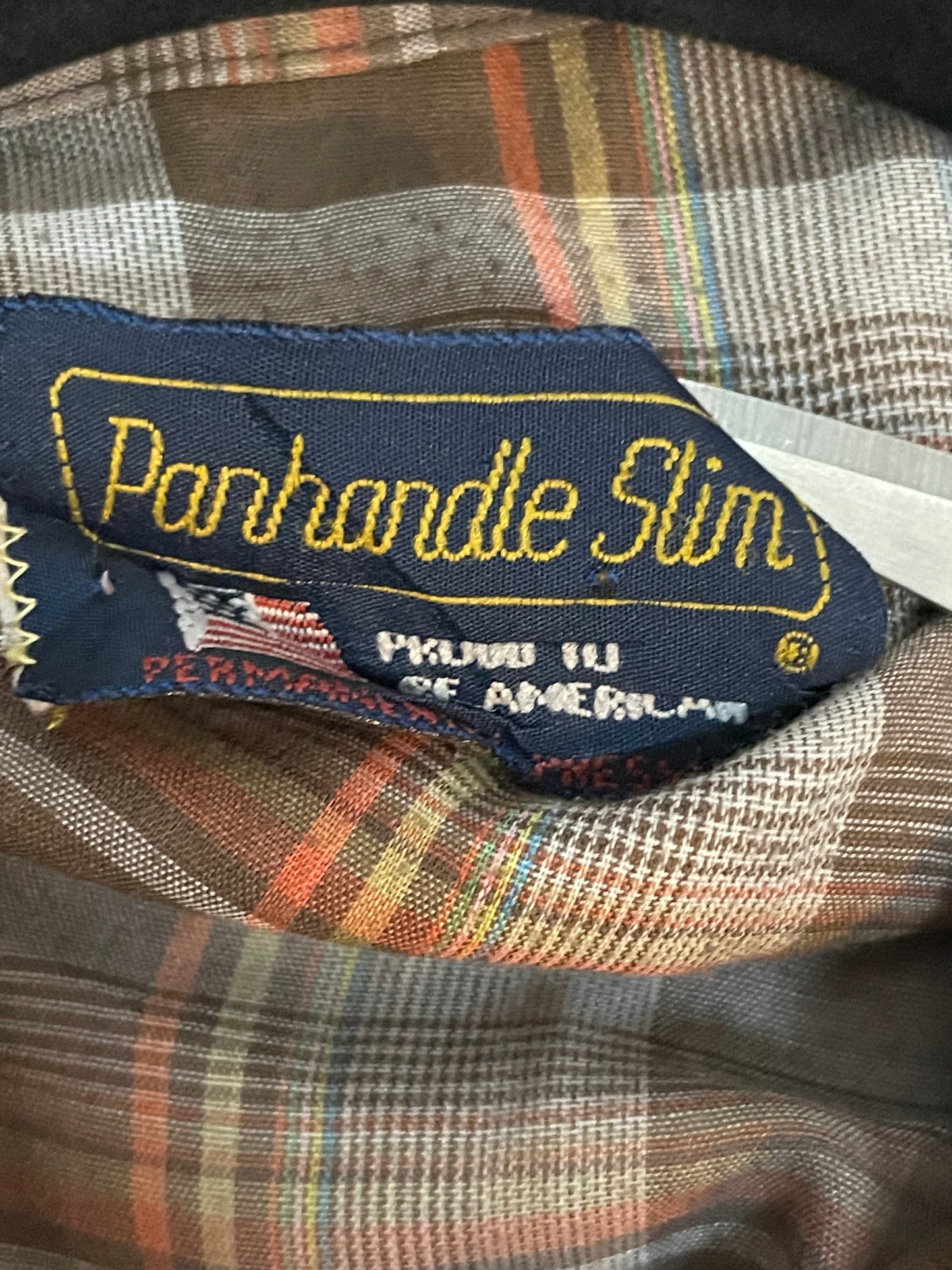 Vintage Pandhandler Slim Pearl Snap-Brown & White-MEN's