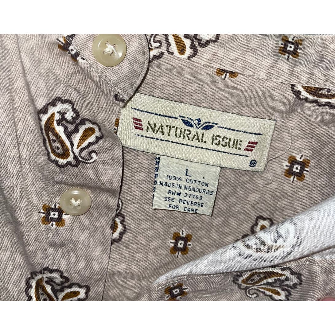 Vintage Bandana Long Sleeve Shirt-MEN's