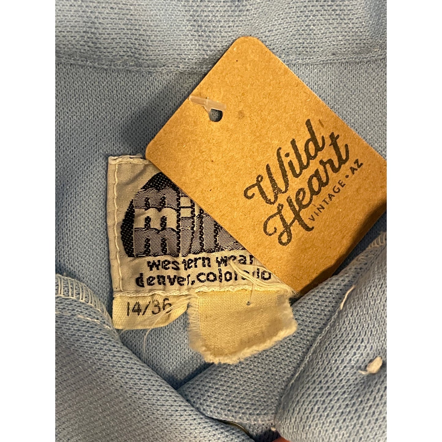 Vintage 70s Baby Blue Miller Miller Miller Polo