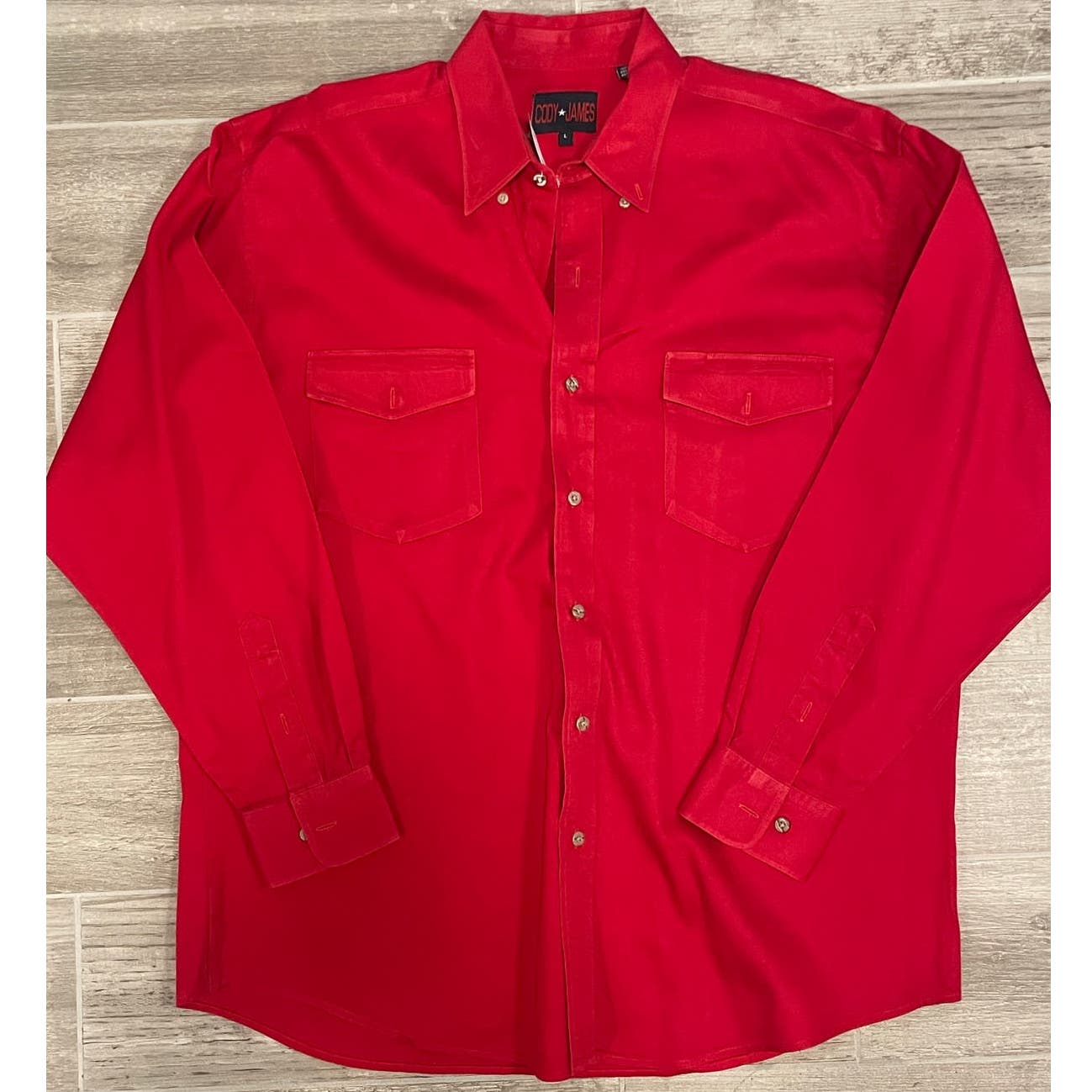 Red Cody James Button Up-MEN's
