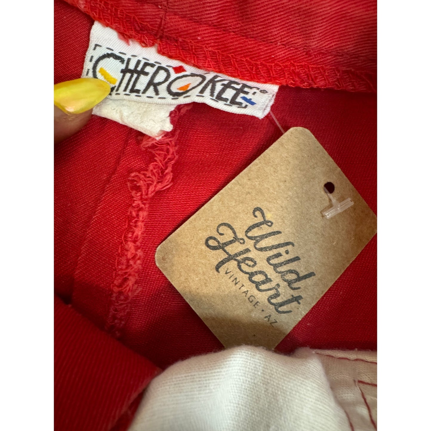 Vintage 80s Red Cherokee Trousers
