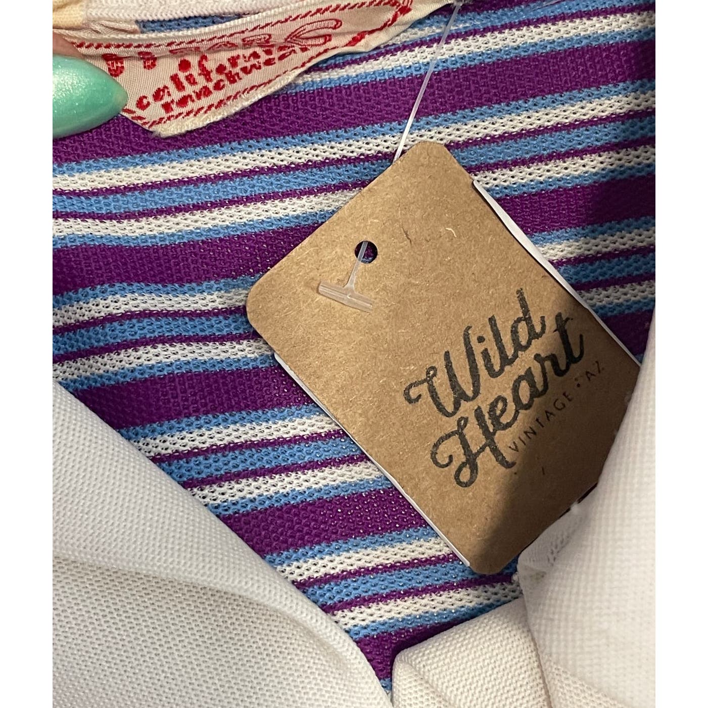 Vintage 70s H Bar C Stripped Polo Shirt