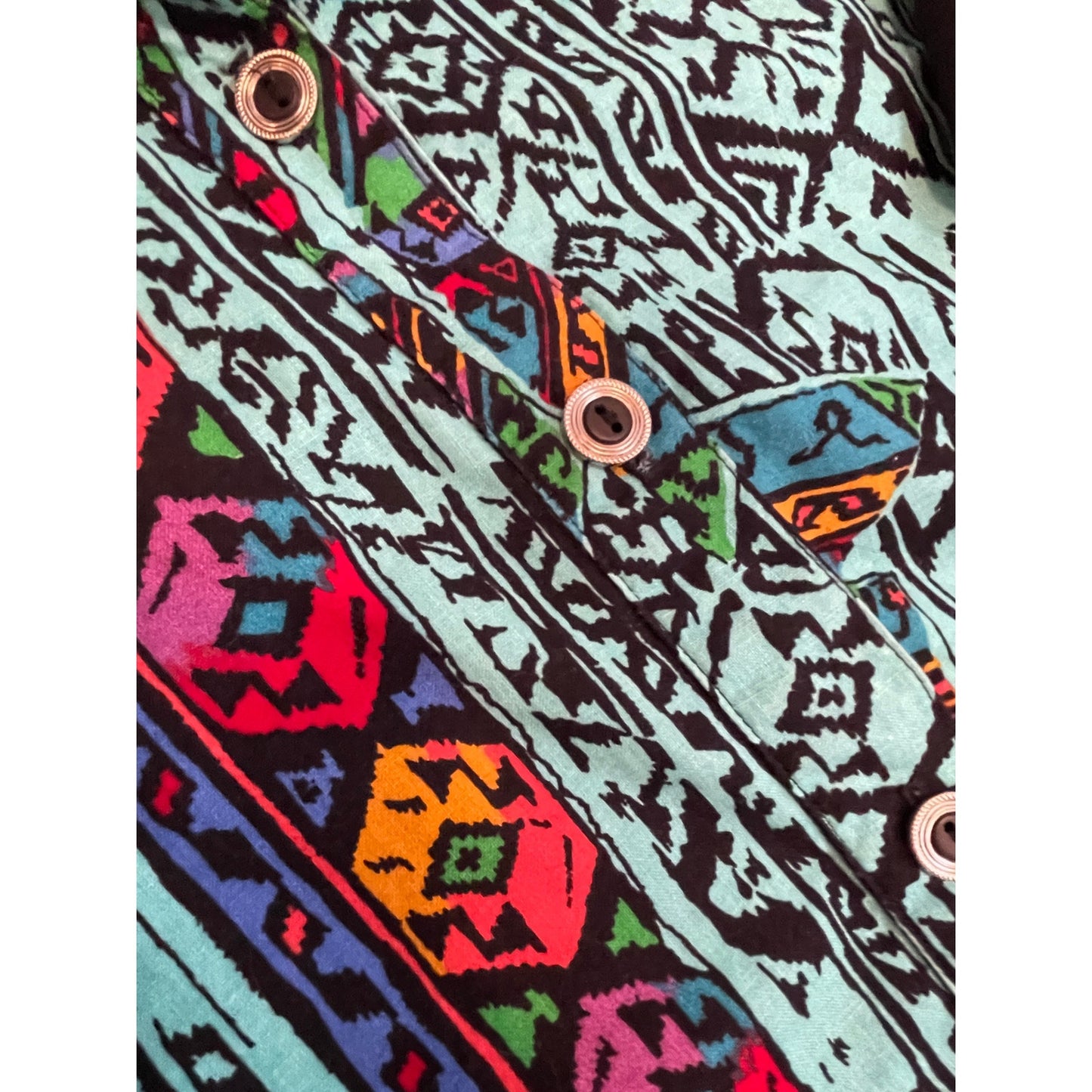 Vintage 90s Aztec Ozark Mountain Long Sleeve