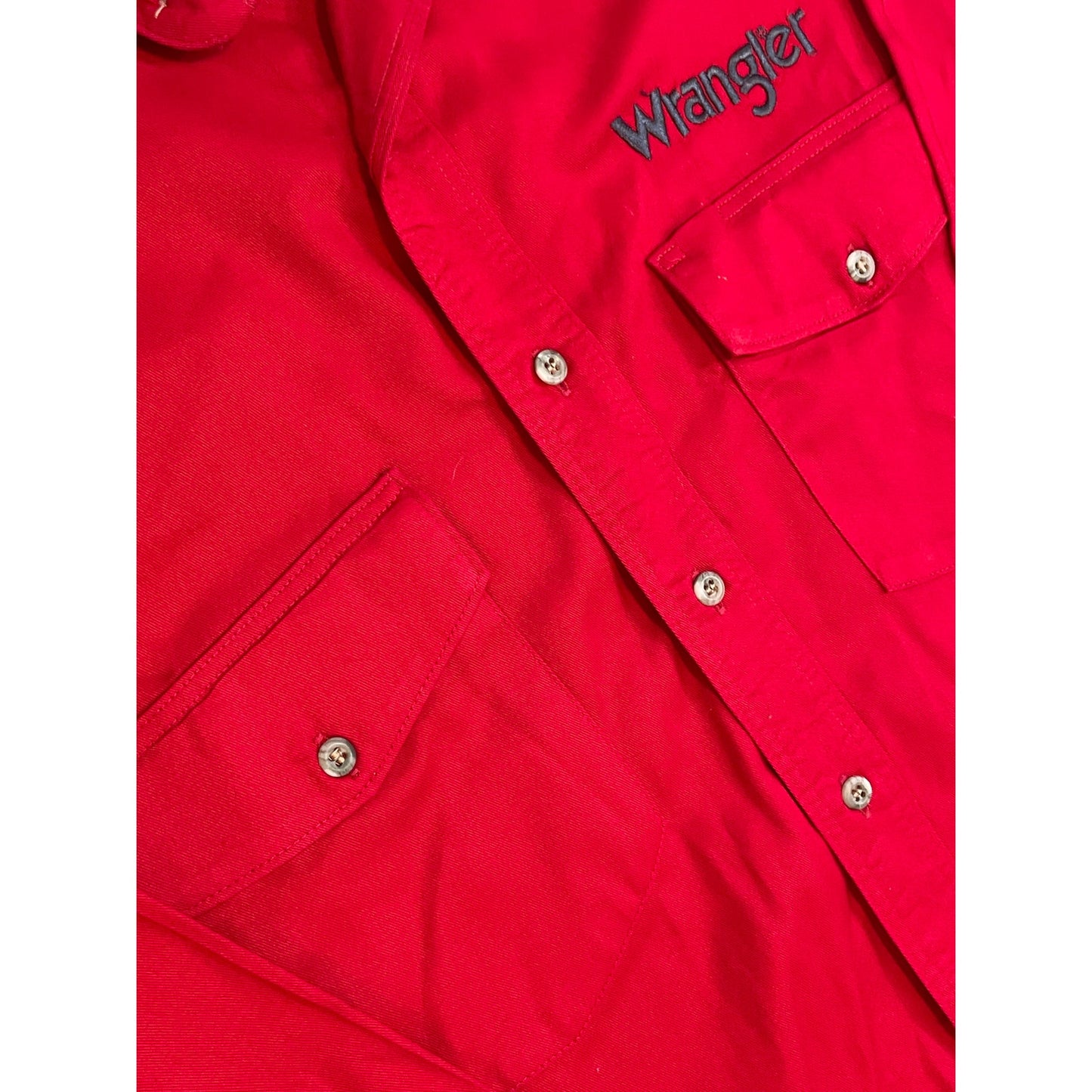 Vintage Red Wrangler Pearl Snap
