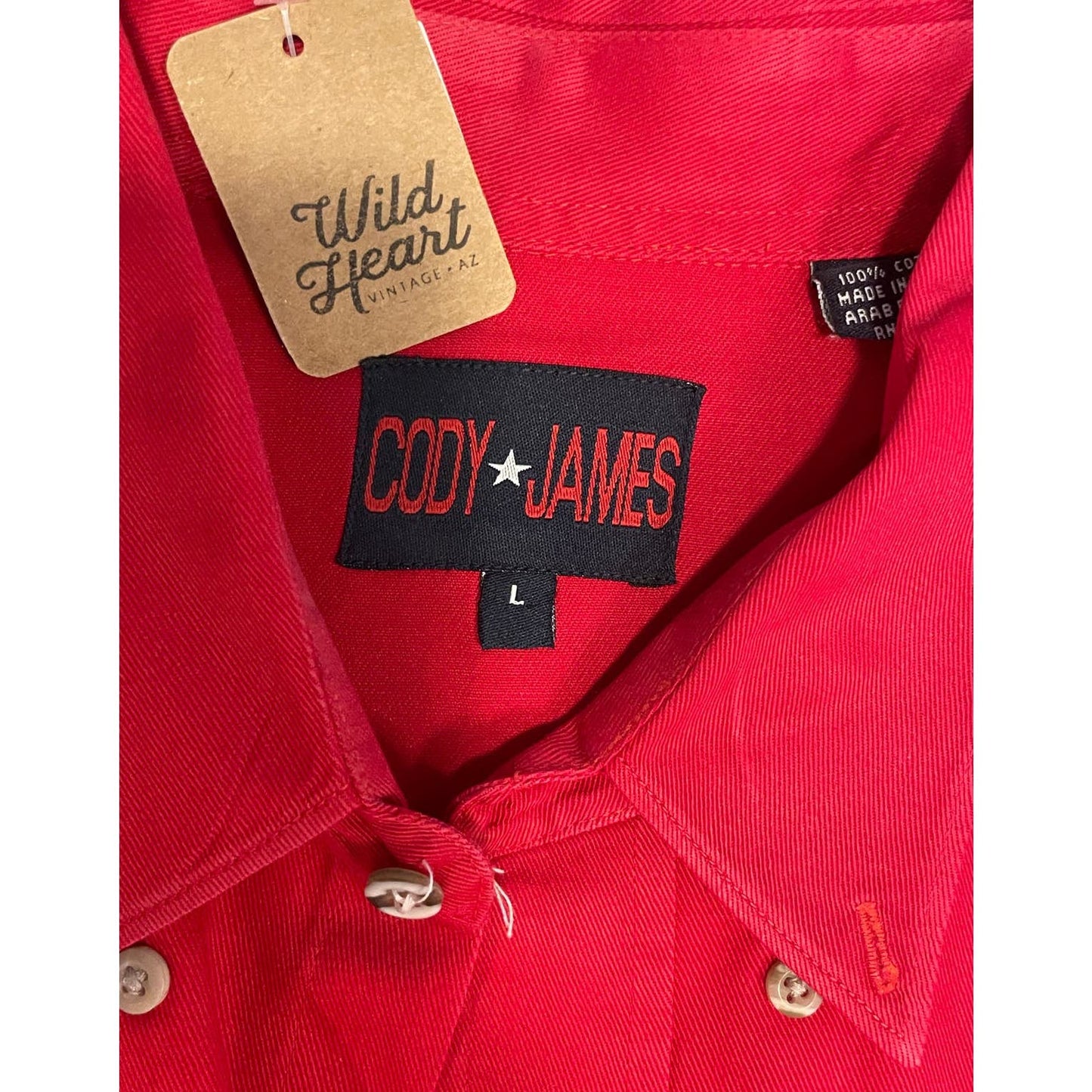 Red Cody James Button Up-MEN's