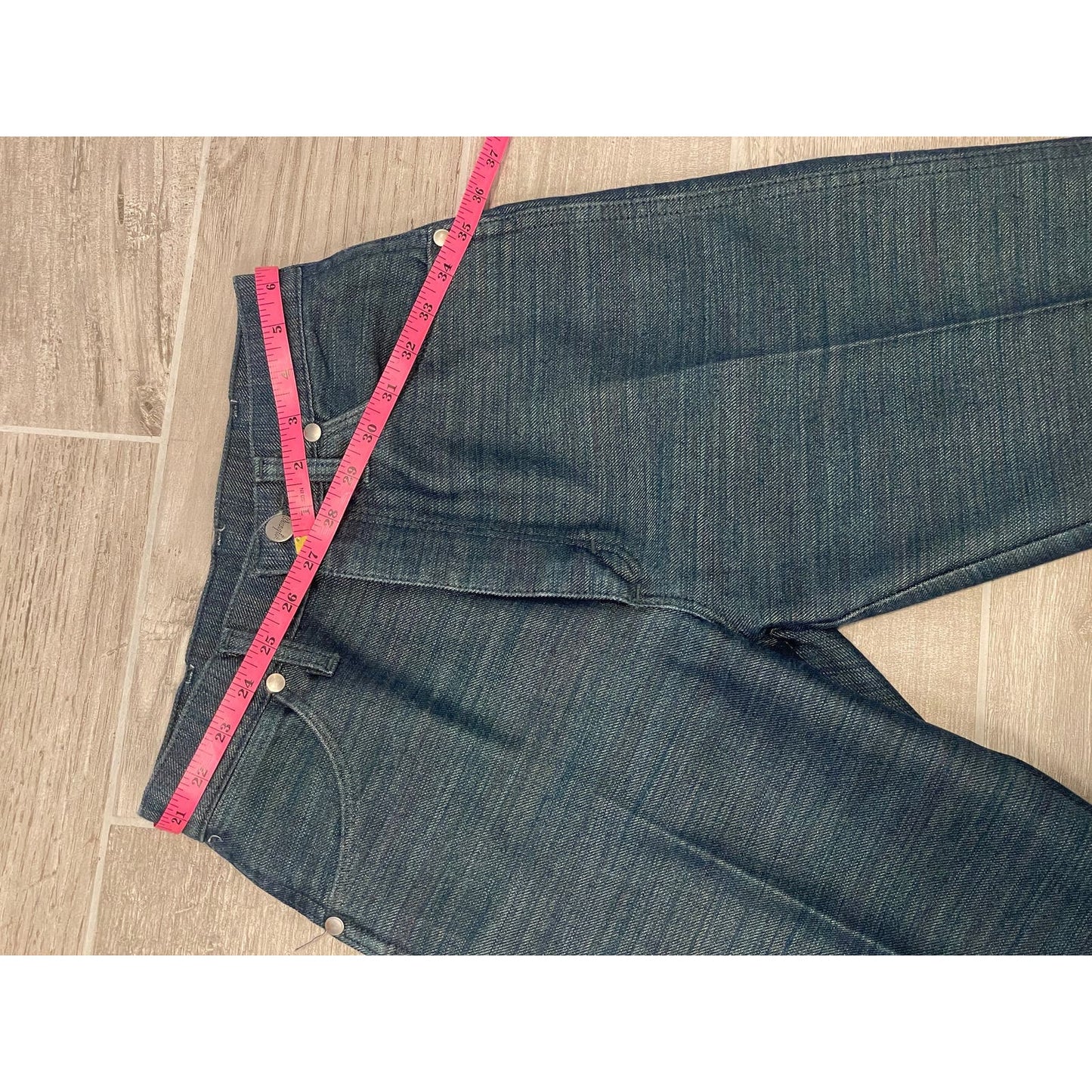 Vintage Shiny Blue & Green Wrangler Dress Pants