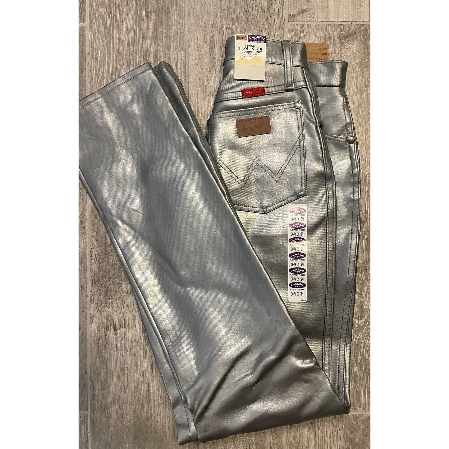 DEADSTOCK Vintage Silver/Gunmetal Wranglers