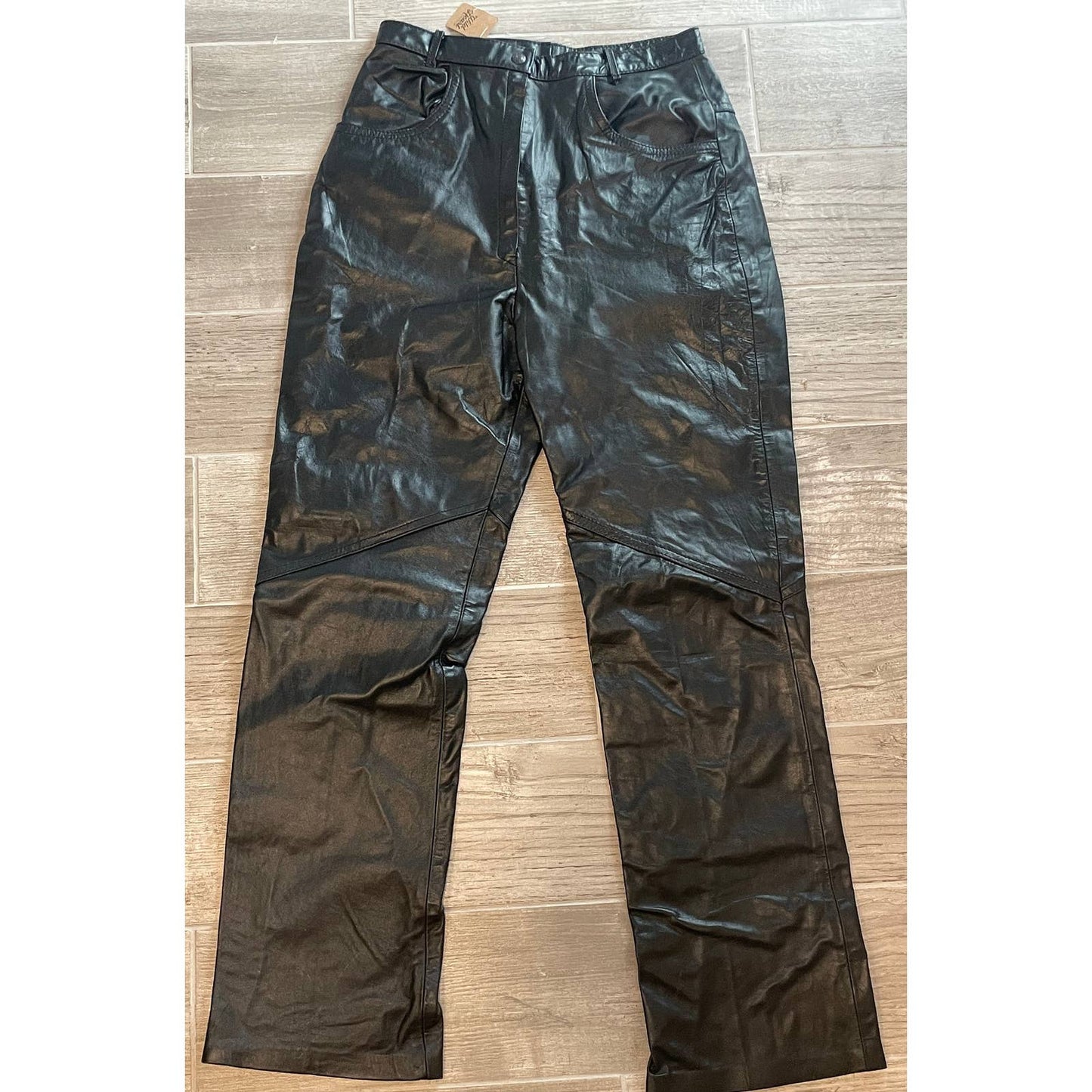 Vintage Montgomery Ward Black Leather Pants