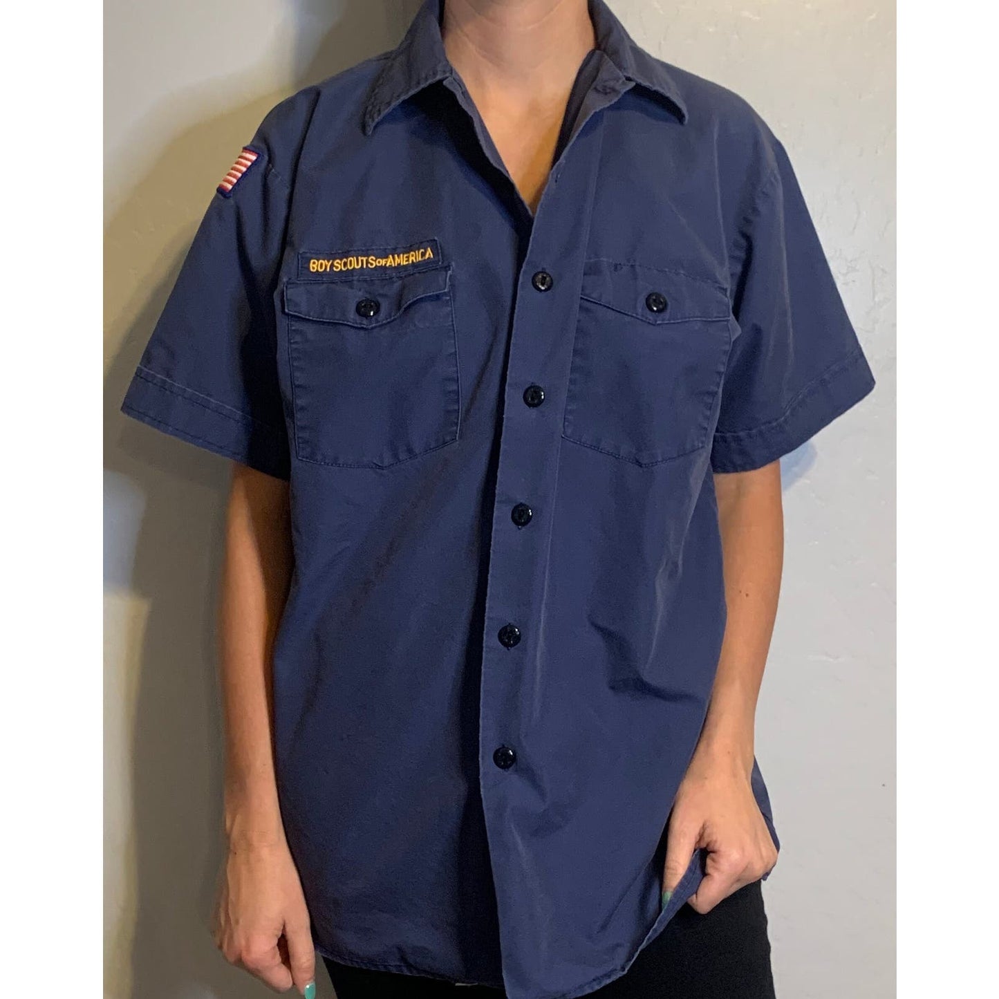 Vintage Navy Boy Scouts Shirt