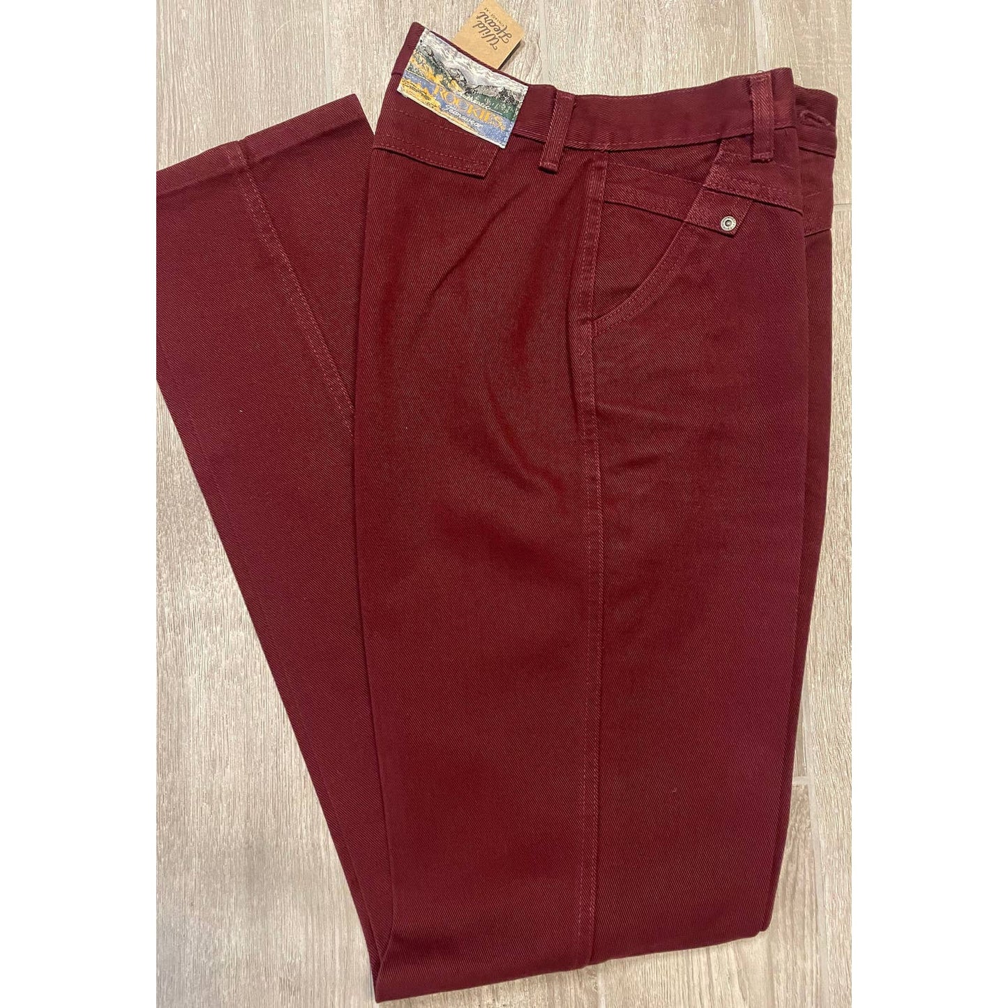 Vintage Maroon Rockies Denim Jeans