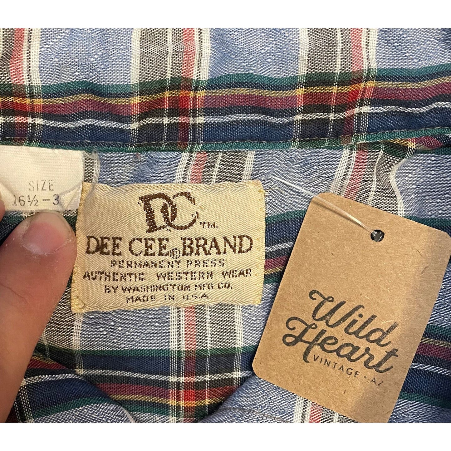 Vintage Dee Cee Plaid Long Sleeve-MEN'S