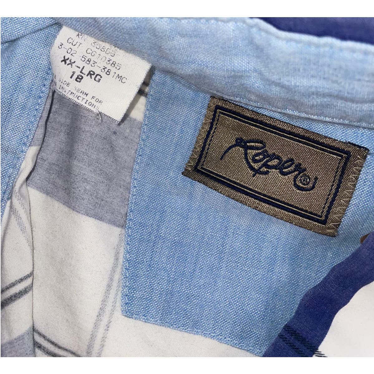 Vintage Stripped Roper Short Sleeve Shirt-MEN's