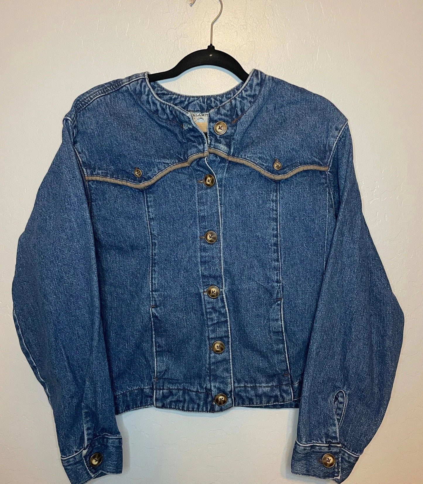 90s Denim Jacket with Suede Lining