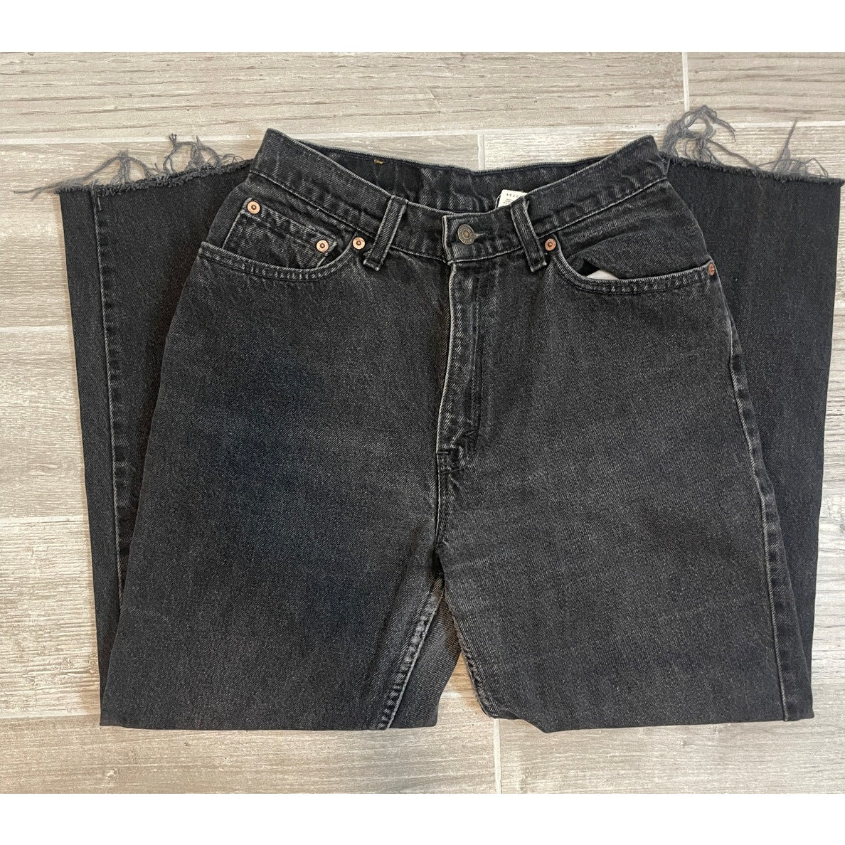 Vintage 512 Black Cut Levi Jeans