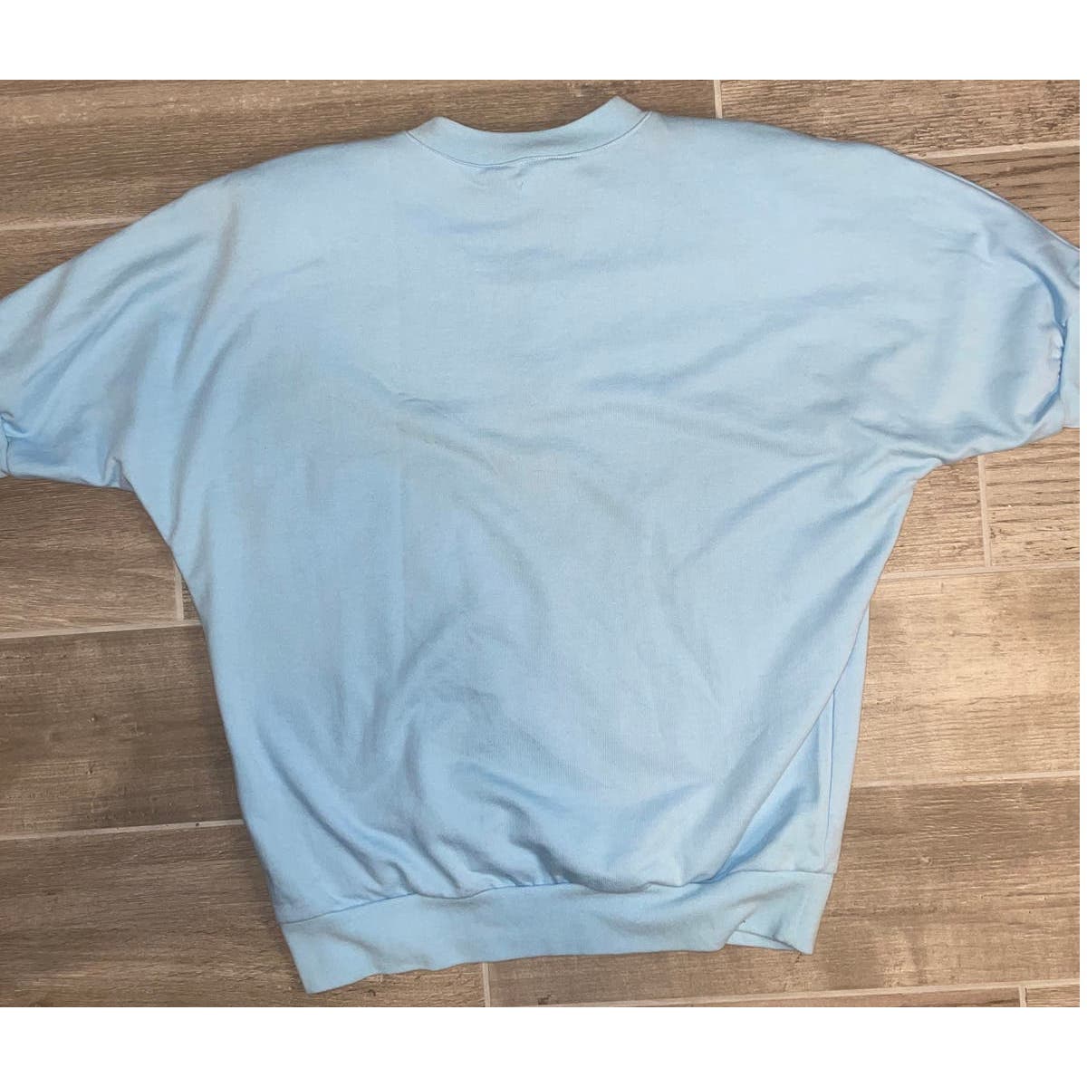Vintage 80s Baby Blue Short Sleeve Shirt