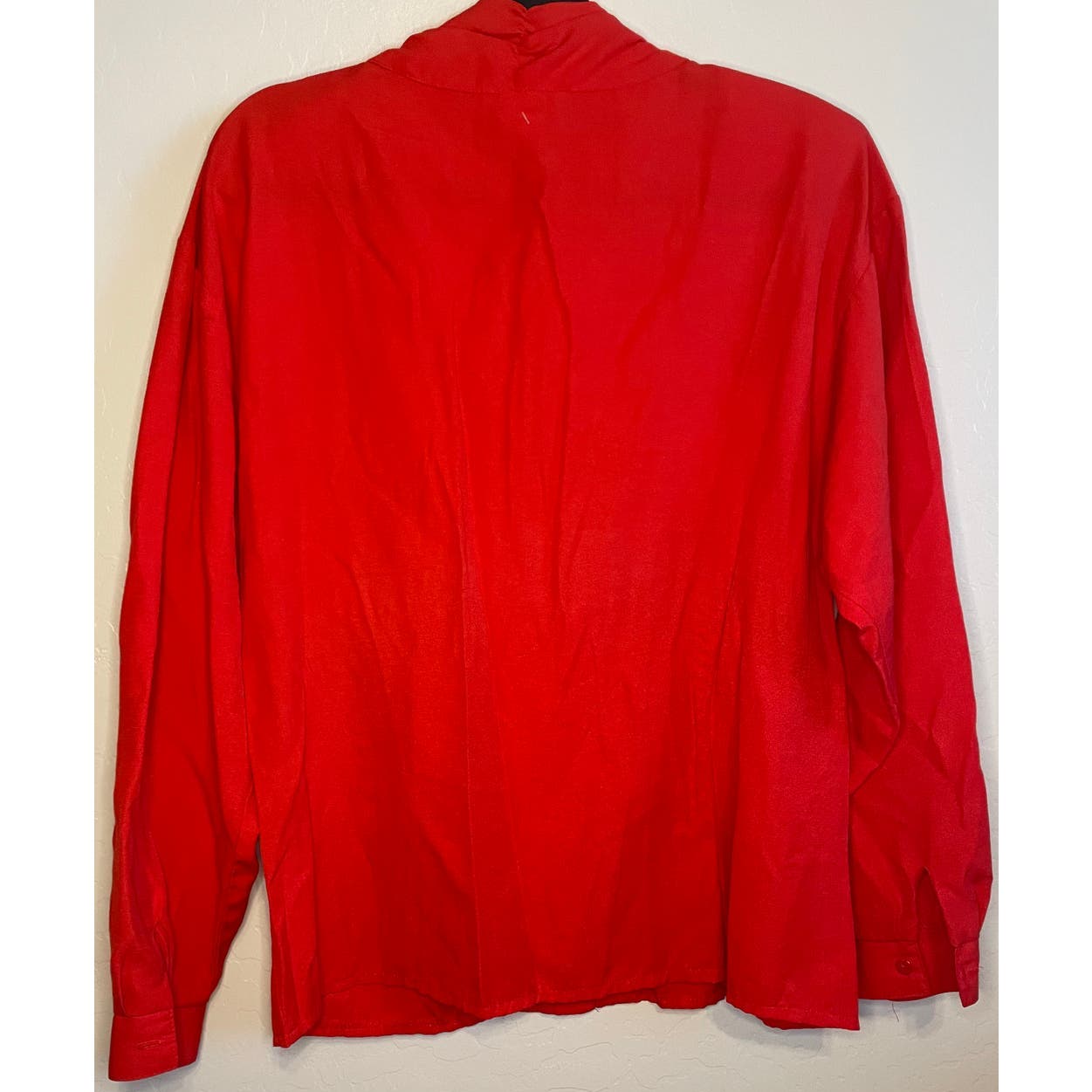 Vintage 80s Red City Girl Long Sleeve