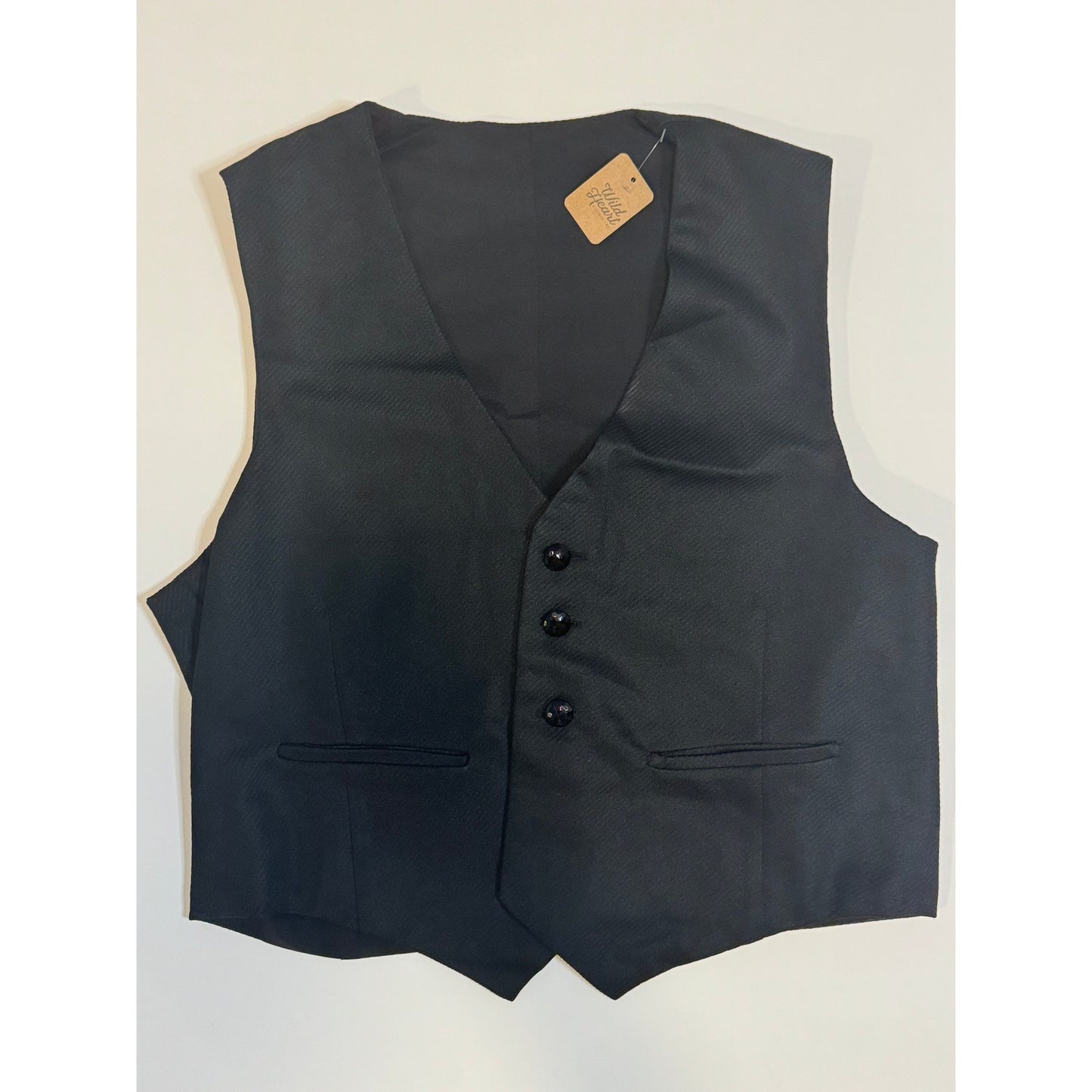 Vintage Black Western Vest