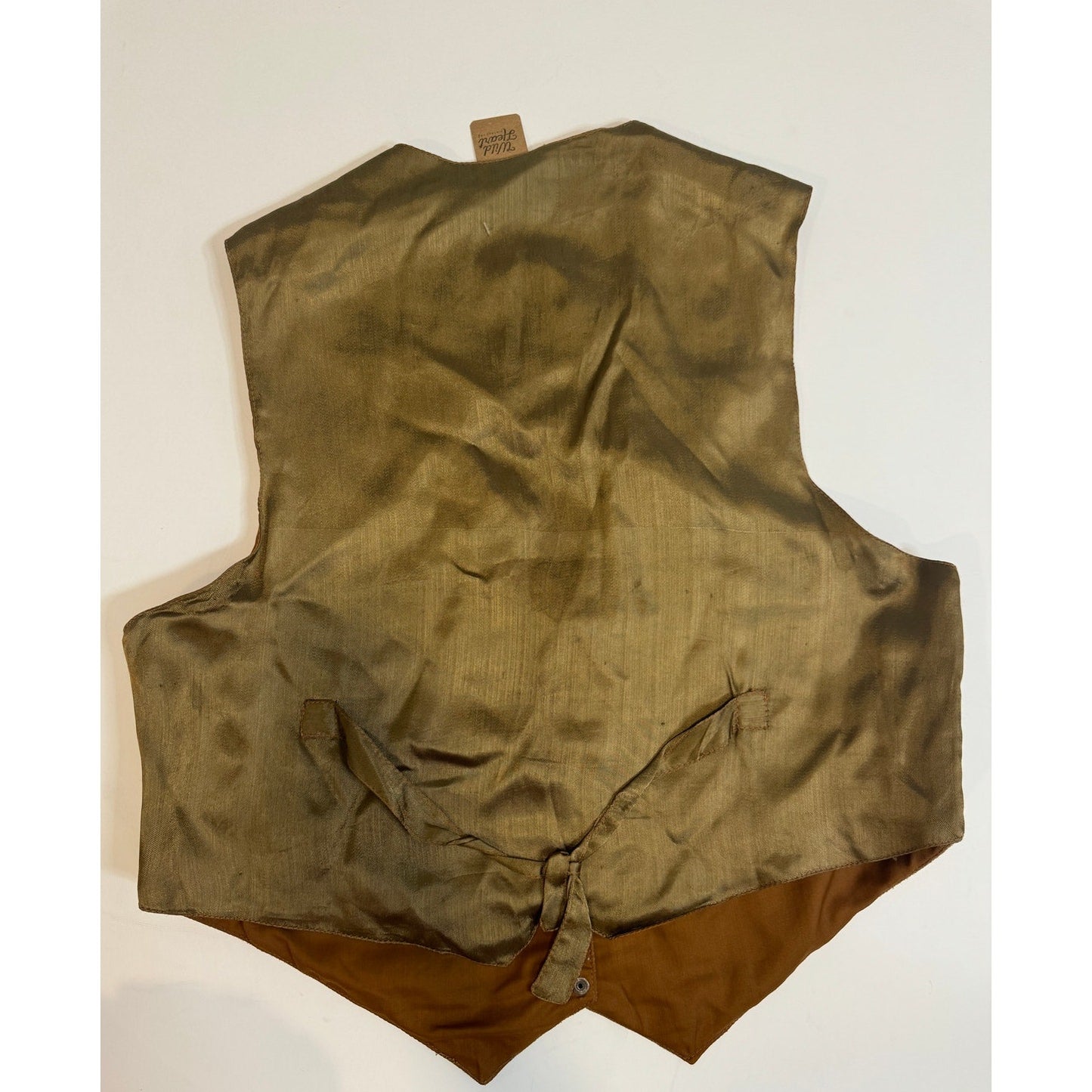 Vintage Tan Mona Mode Suede Vest