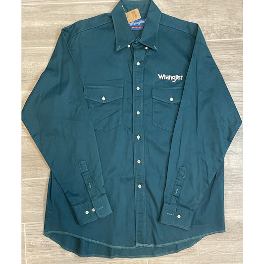 Vintage Wrangler Dark Blue Pearl Snap