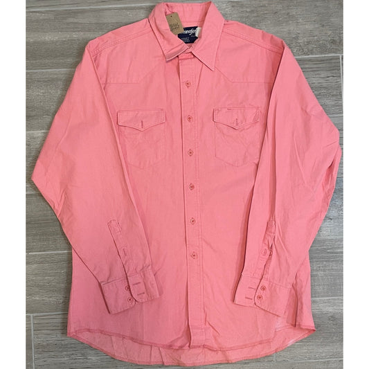 Vintage Pink Wrangler Pearl Snap