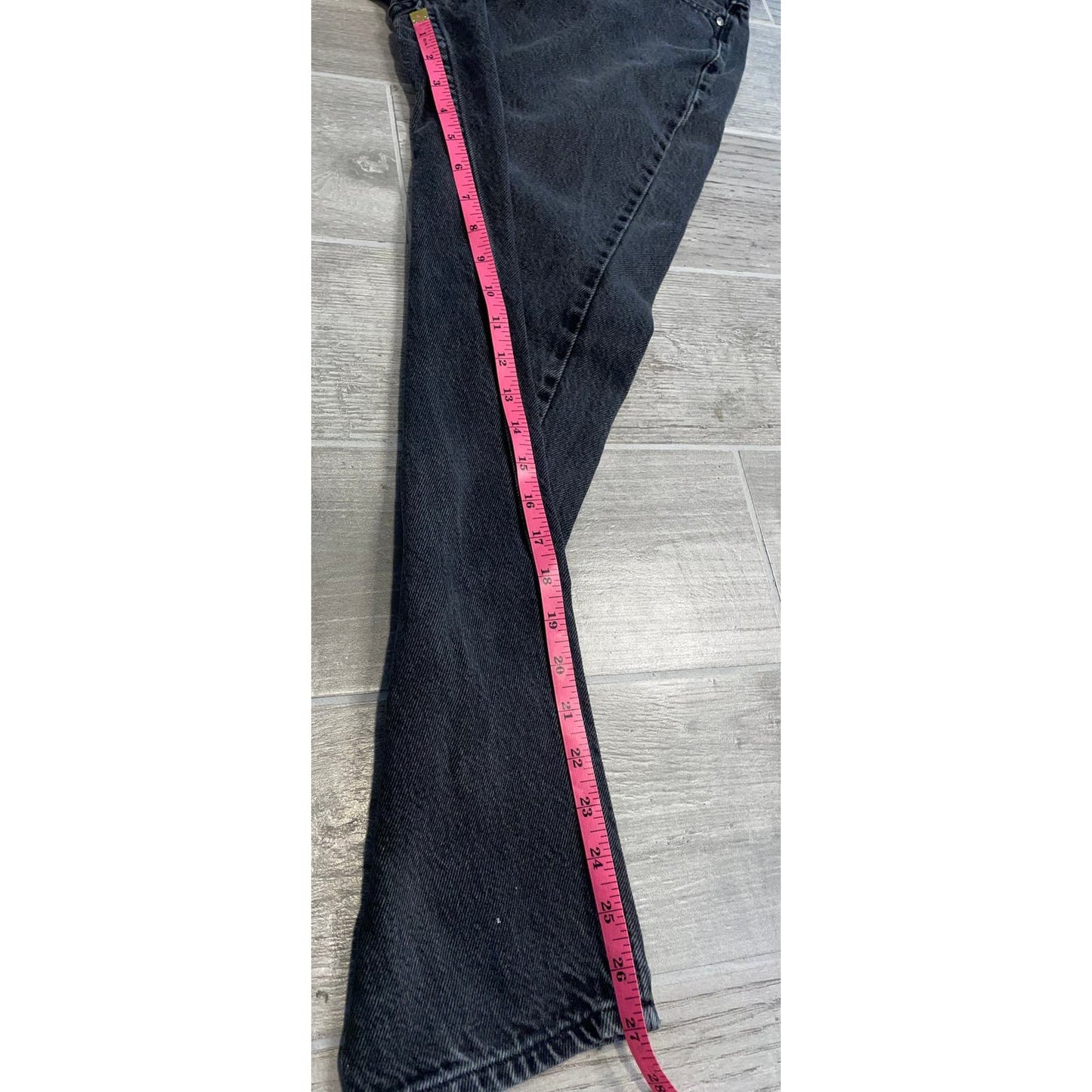 Vintage Black Anchor Blue Denim Jeans