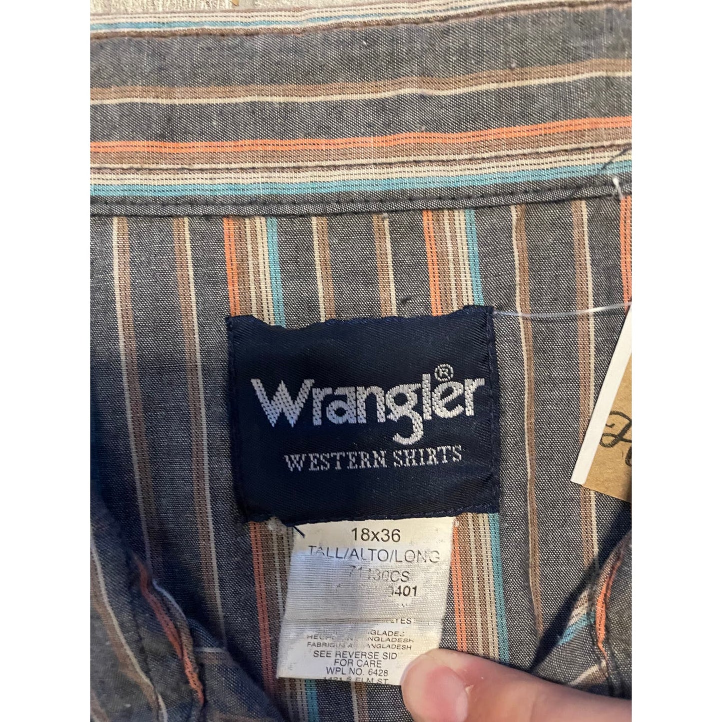 Vintage Denim Multi- Colored Wrangler Shirt- MEN's