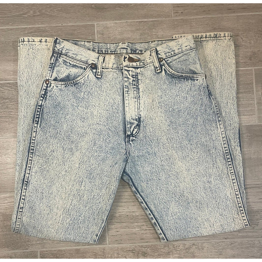 Vintage Light Acid Washed Wrangler Denim Jeans