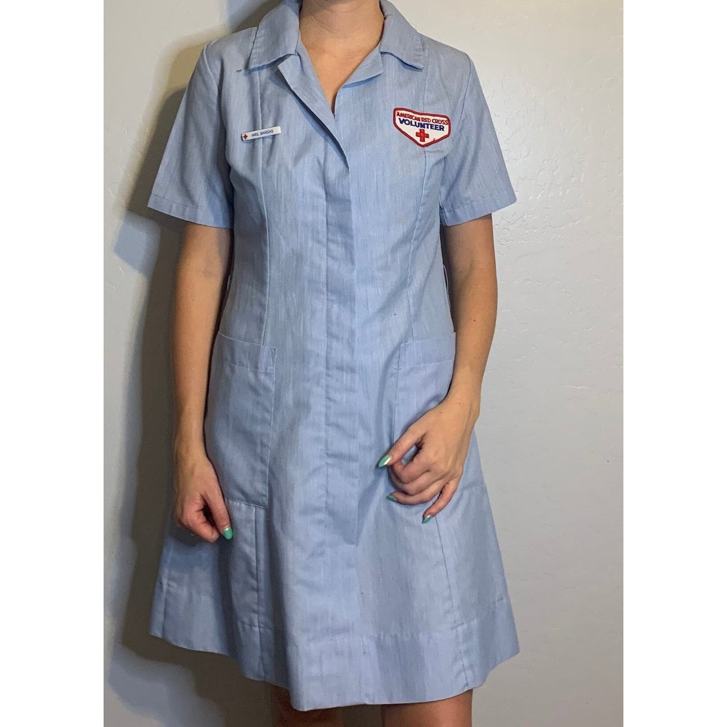 Vintage 1960s American Red Cross Nurse's Dress