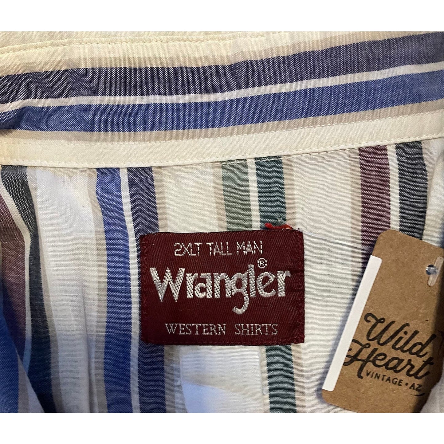 Vintage Multi Colored Wrangler Short Sleeve- MEN'S