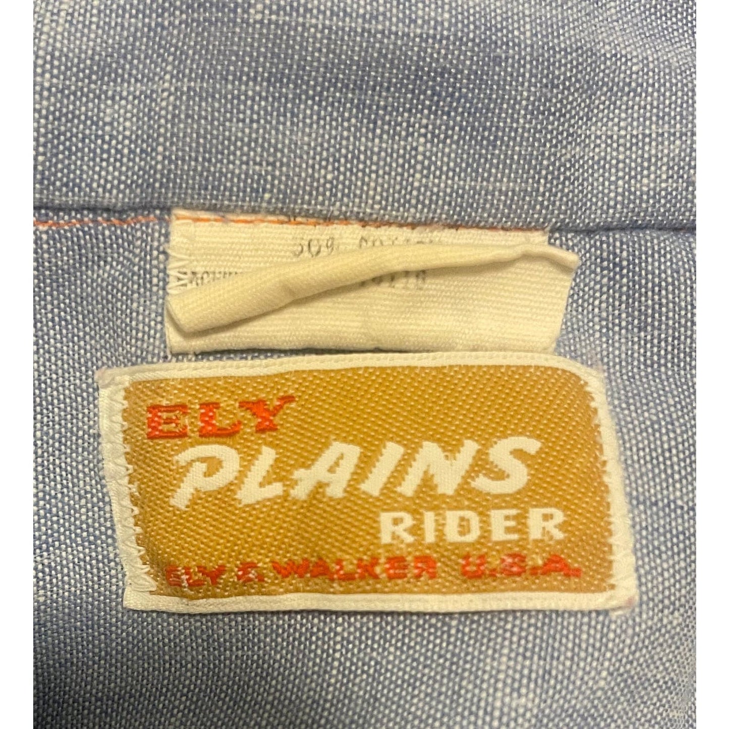Vintage 70s Light Blue Ely Plains Rider- MEN'S